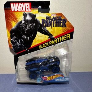 Marvel Black Panther Hot Wheels Car – Black & Blue